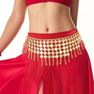 Belly Dancer Belt Gold Coins Skirt Belt Belly Dance Sexy